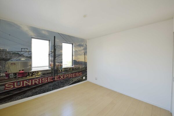 鉄道写真を使ってデザインしたオリジナル壁紙